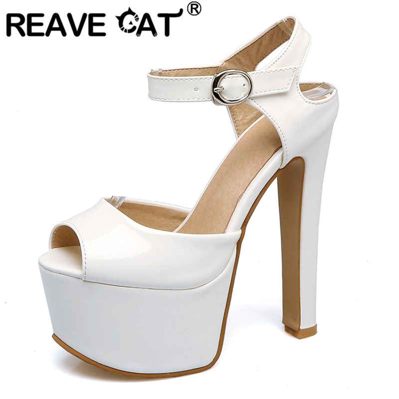 Peep Toe Heels - REAVE CAT موضة النساء الصنادل اللمحة