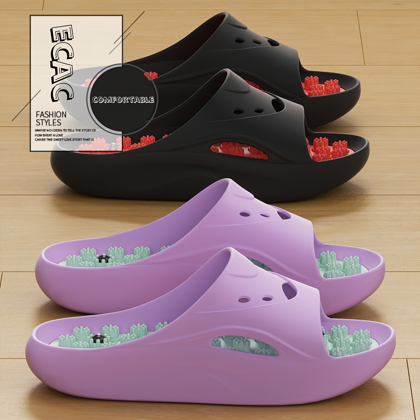 Women'S Shoes To Men'S - شباشب تدليك للرجال والنساء من مادة