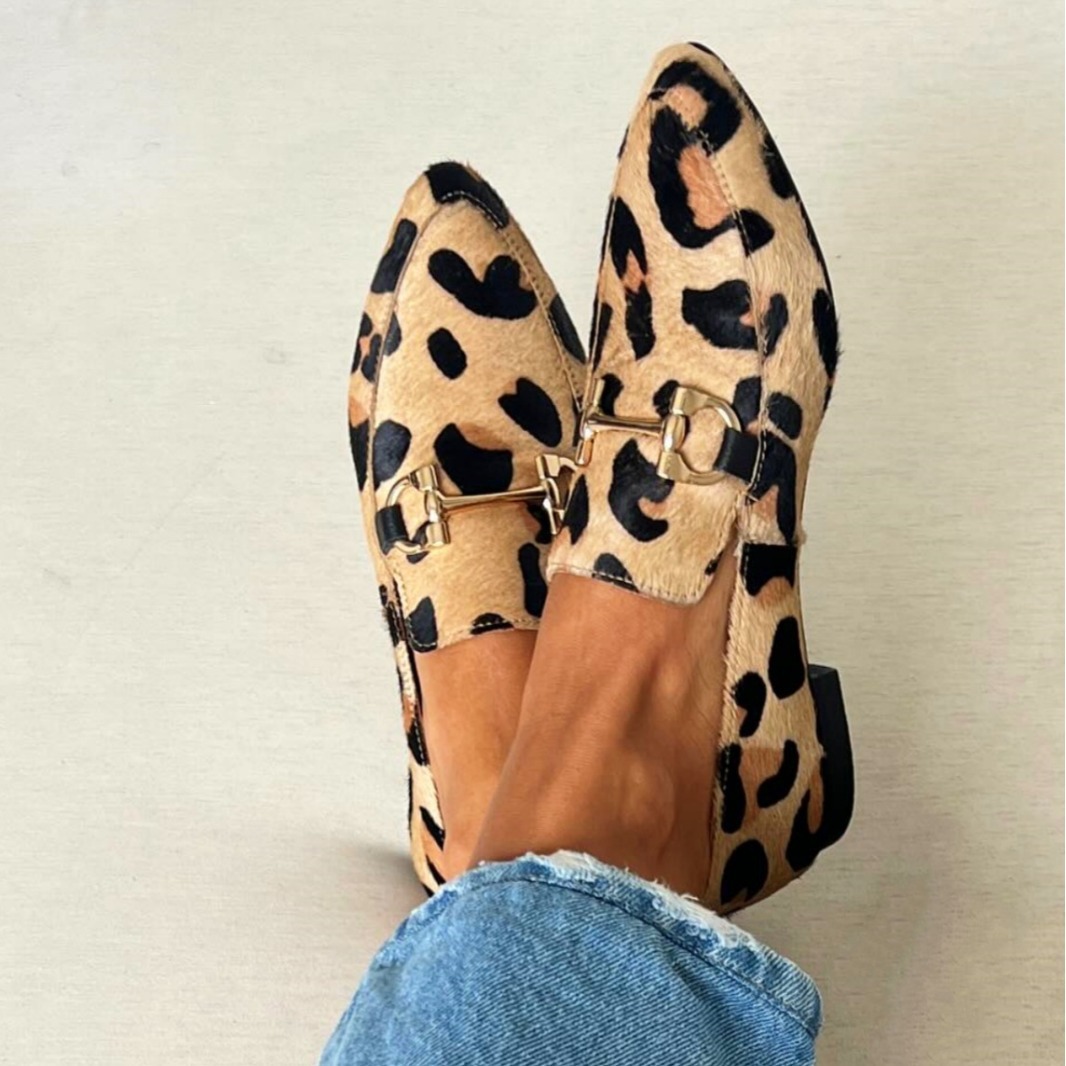 Mule Slip On - أحذية نسائية كبيرة الحجم 40-43 بنقشة