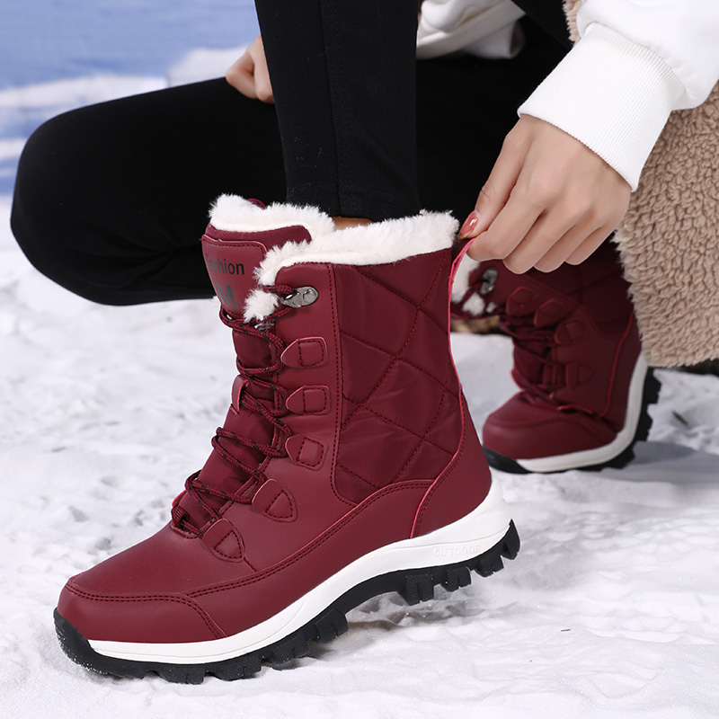 Women'S Shoes Hike - أحذية شتوية نسائية عالية الرقبة مقاومة