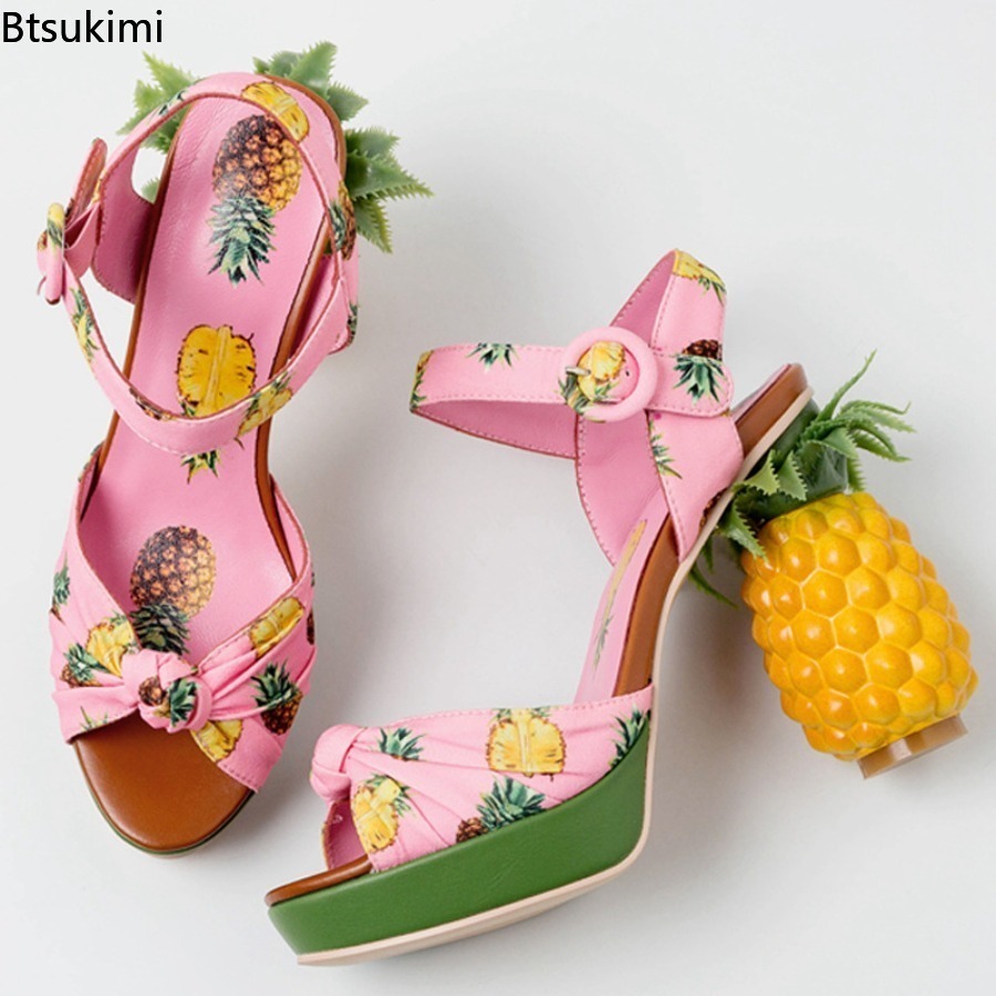 صنادل نسائية عصرية وممتعة بنقش - مراجعة Peep Toe Heels وسعره