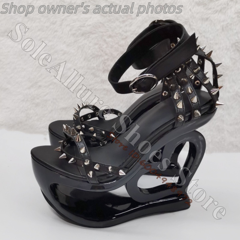 صندل وردي فاقع بكعب ويدج، مزين - مراجعة Peep Toe Heels وسعره
